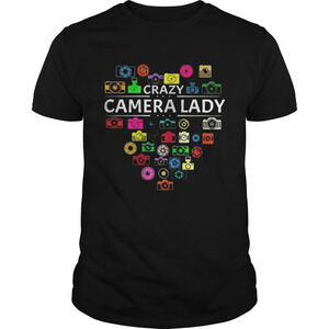 Heart Crazy Camera Lady Shirt